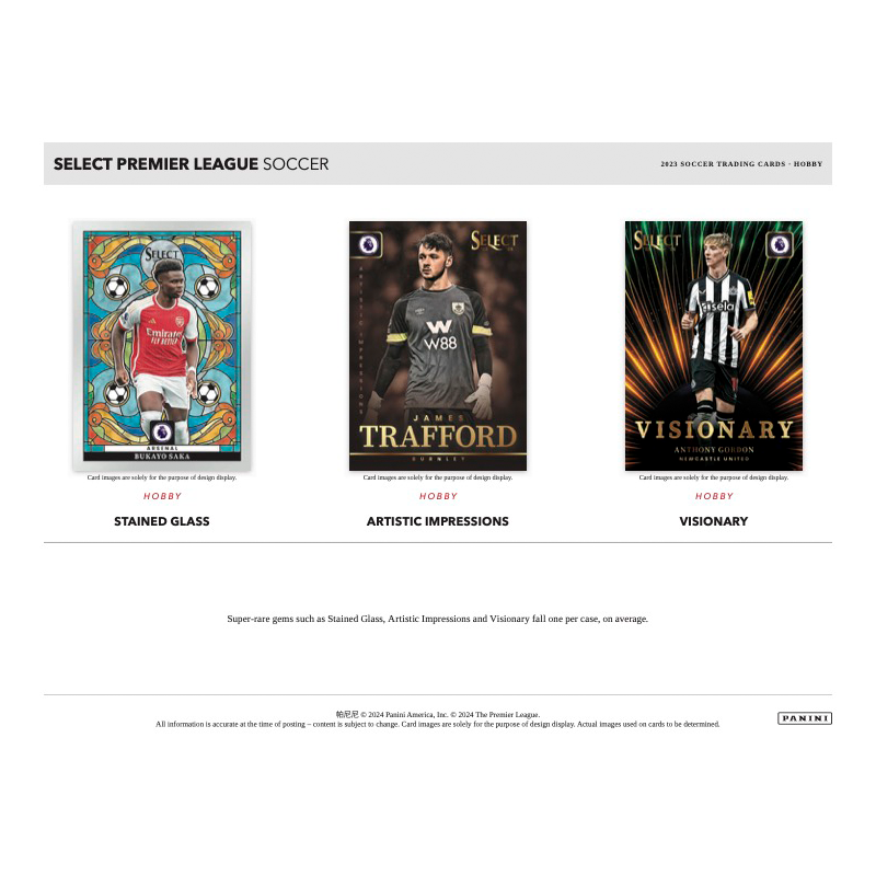 2023/24 Panini Select EPL Soccer Hobby 12 Box Case