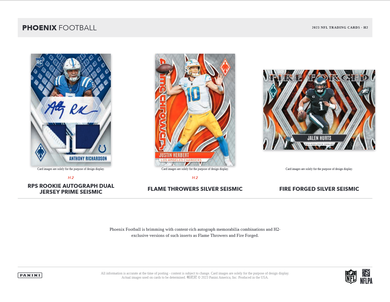 2023 Panini Phoenix Football H2 20 Box Case