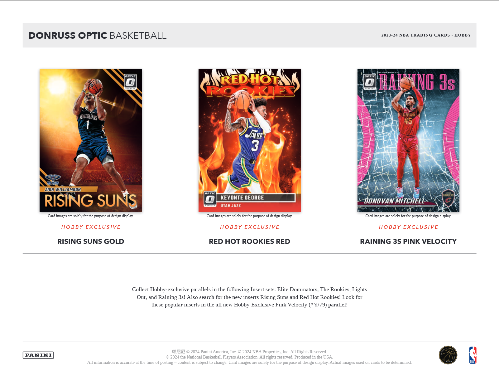 2023-24 Panini Donruss Optic Basketball Hobby Box